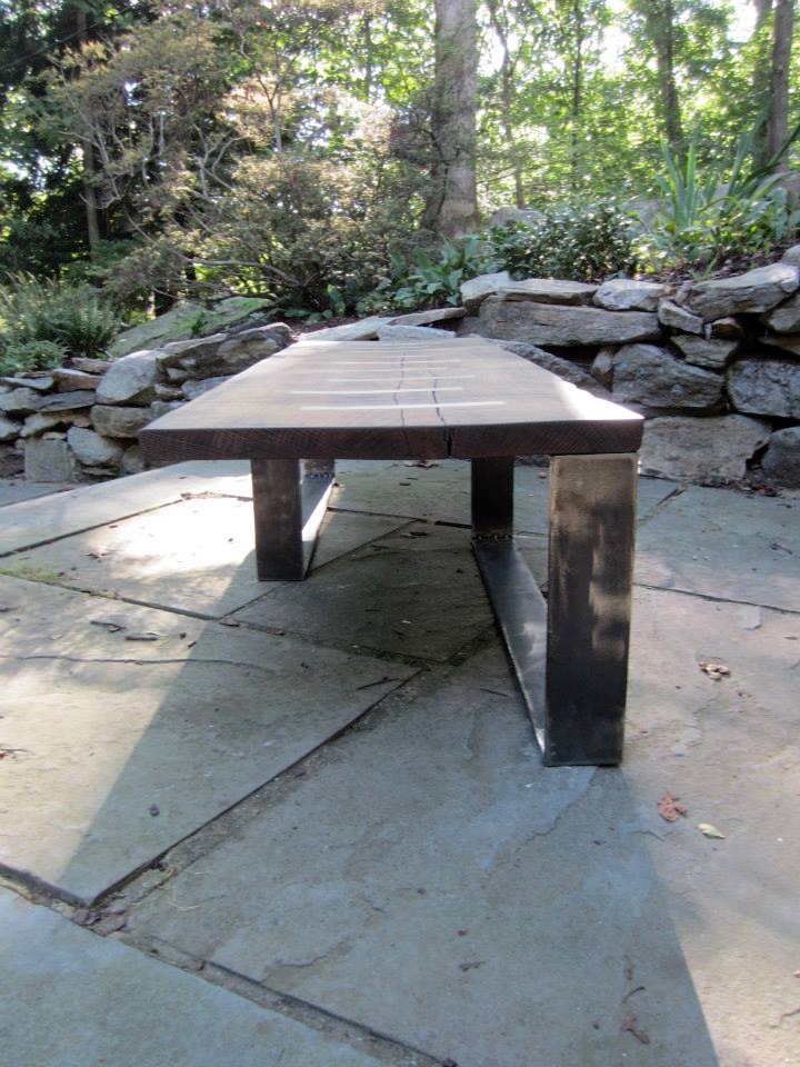 Coffee Table With Maple Inlays 3