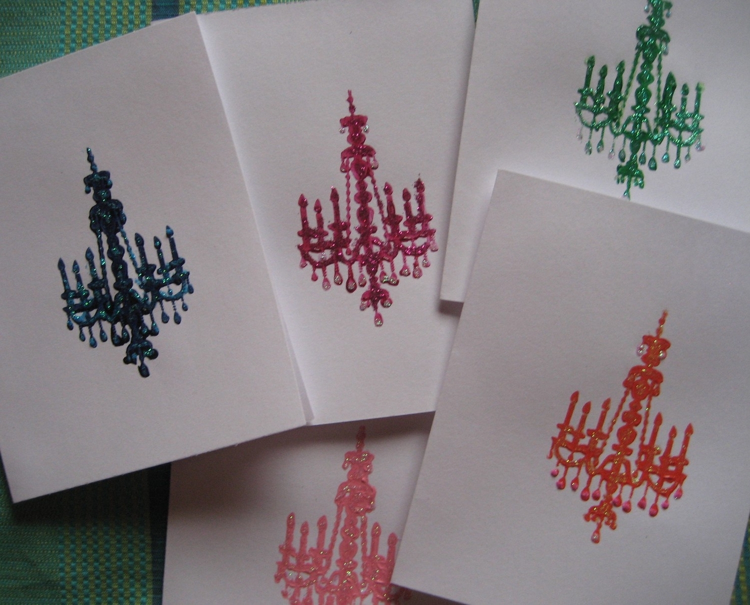 Chandeliers Notecard Set 2 