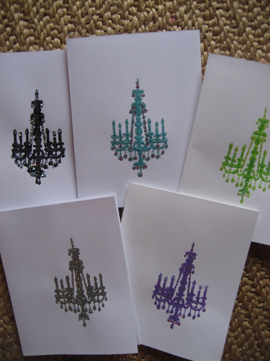 Chandeliers Notecard Set 3 