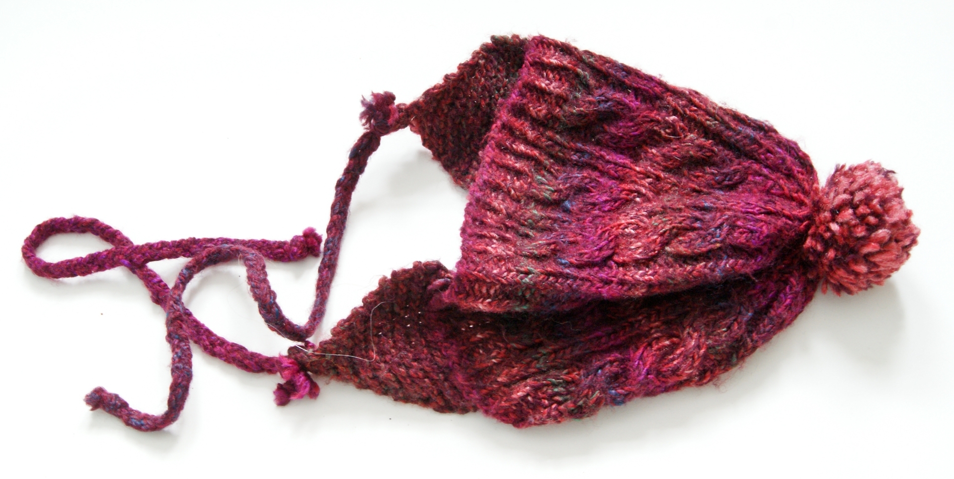 Woman's Cabled Hat With Earflaps 1