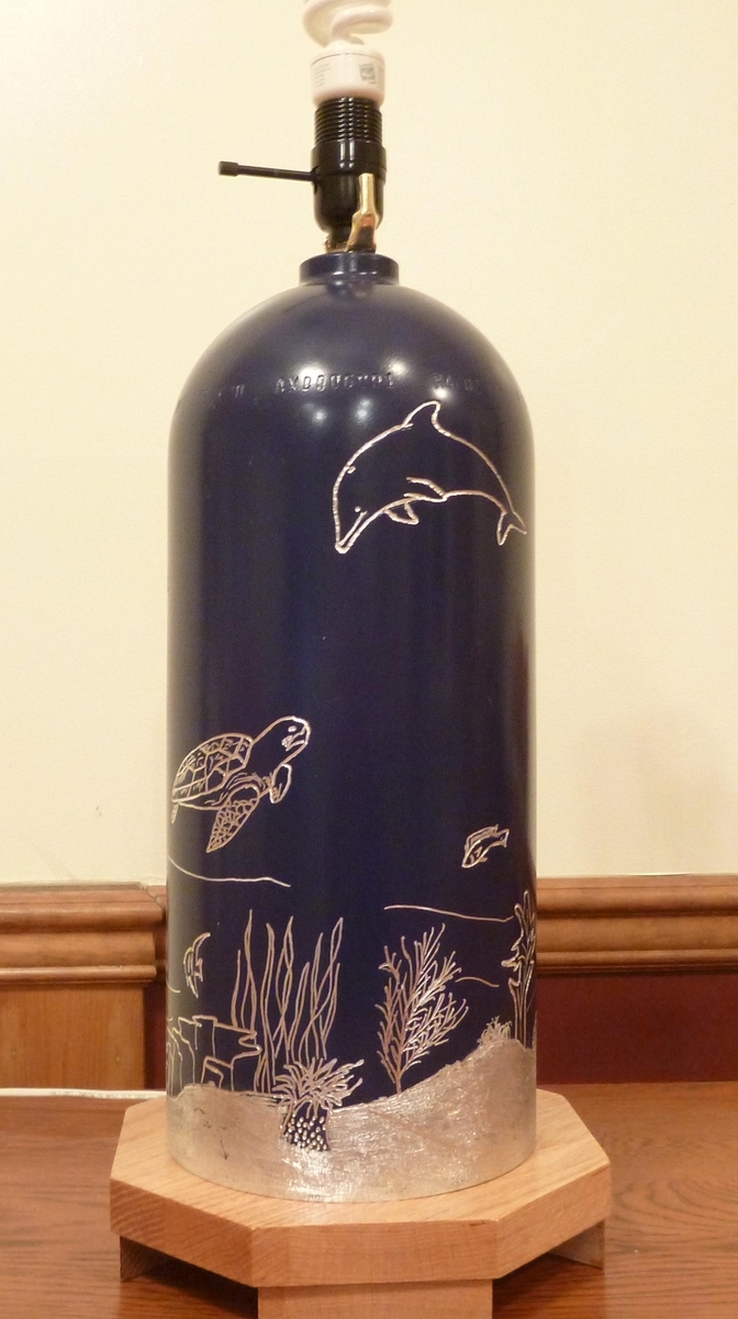 Engraved Scuba Tank