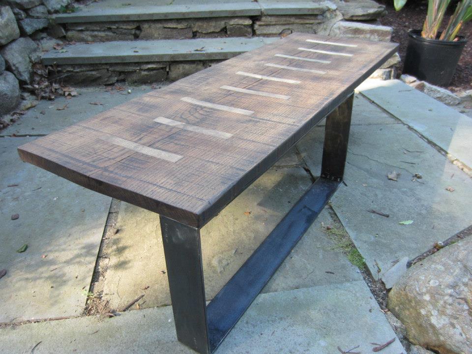 Coffee Table With Maple Inlays 2