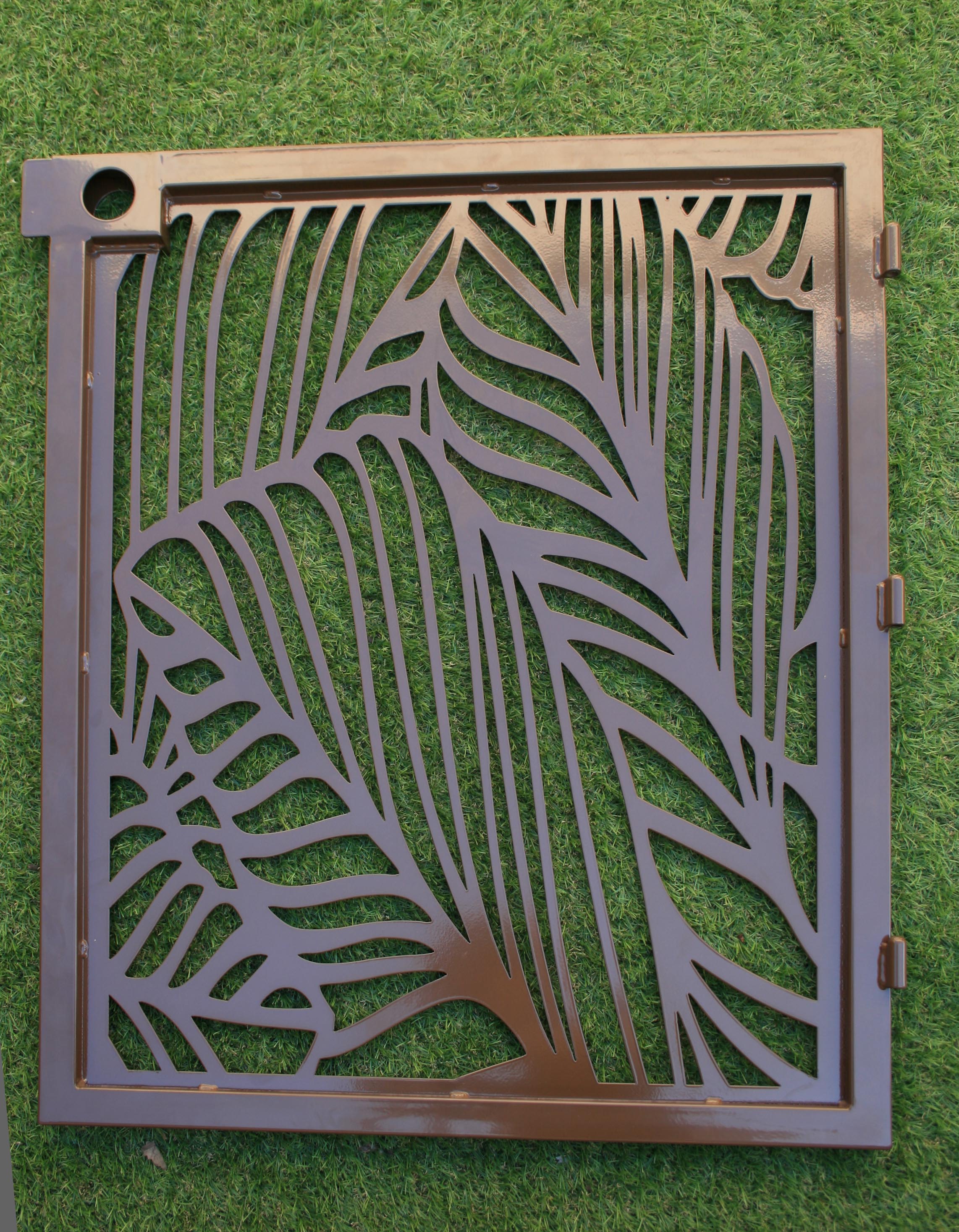 Artistic Steel Gate - Steel Panel Art - Banana Leaf - Decorative Steel Panel