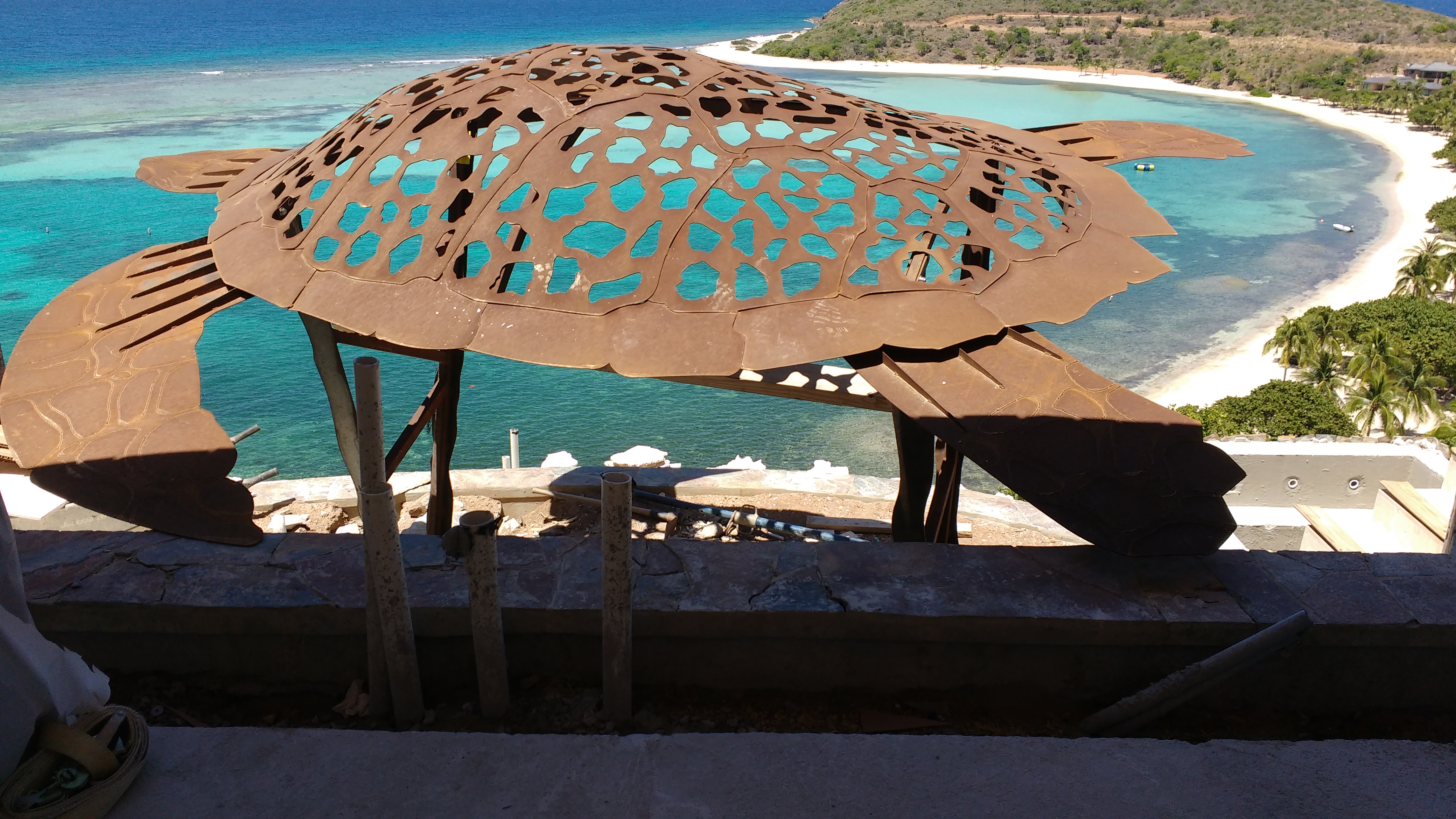 Turtle Shell Canopy Sea Turtle Canopy For A Residence In The Cayman Islands | Maker Marketplace