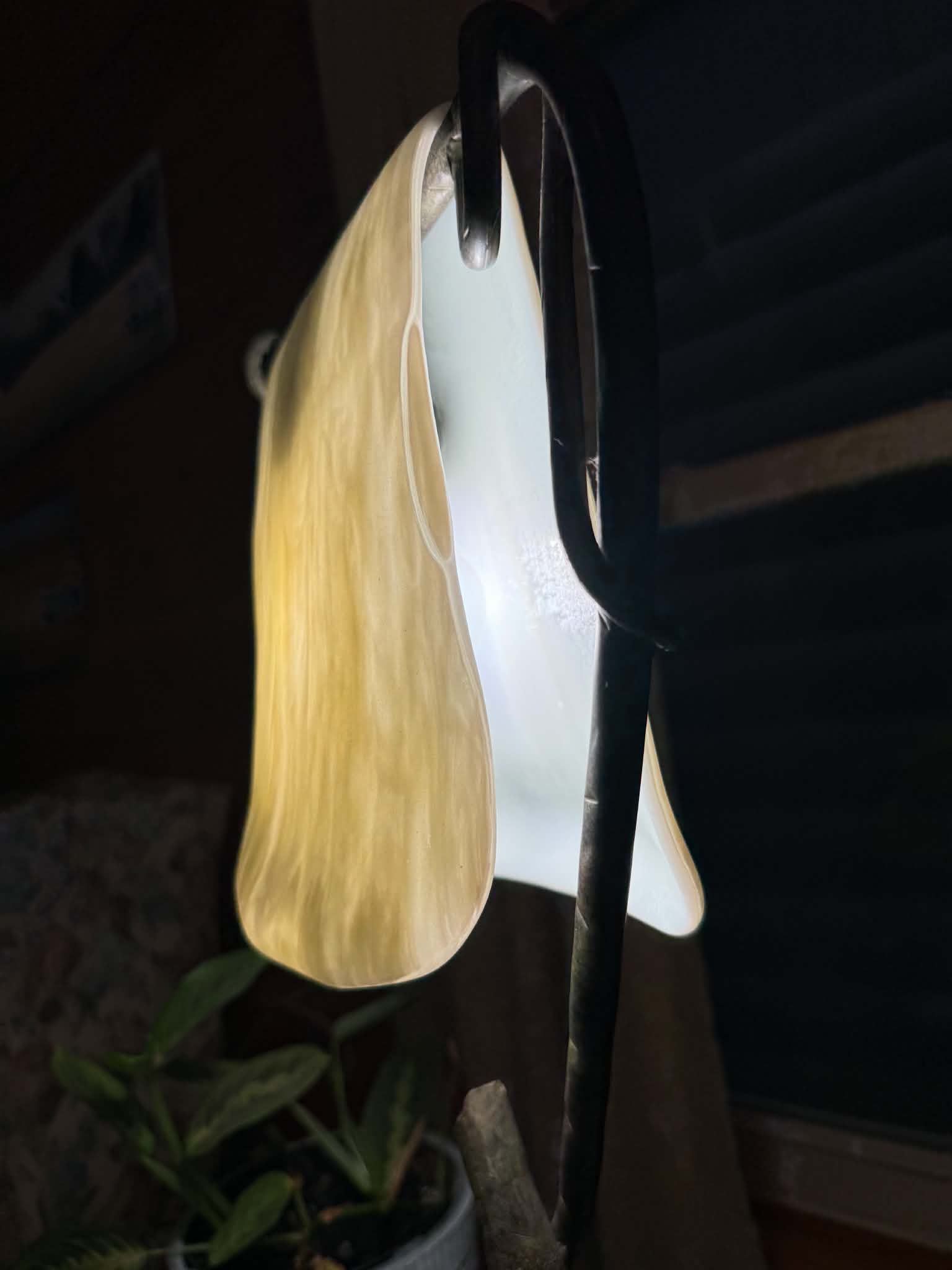 Customer photo 1 from a review of Slumped Glass Lampshades