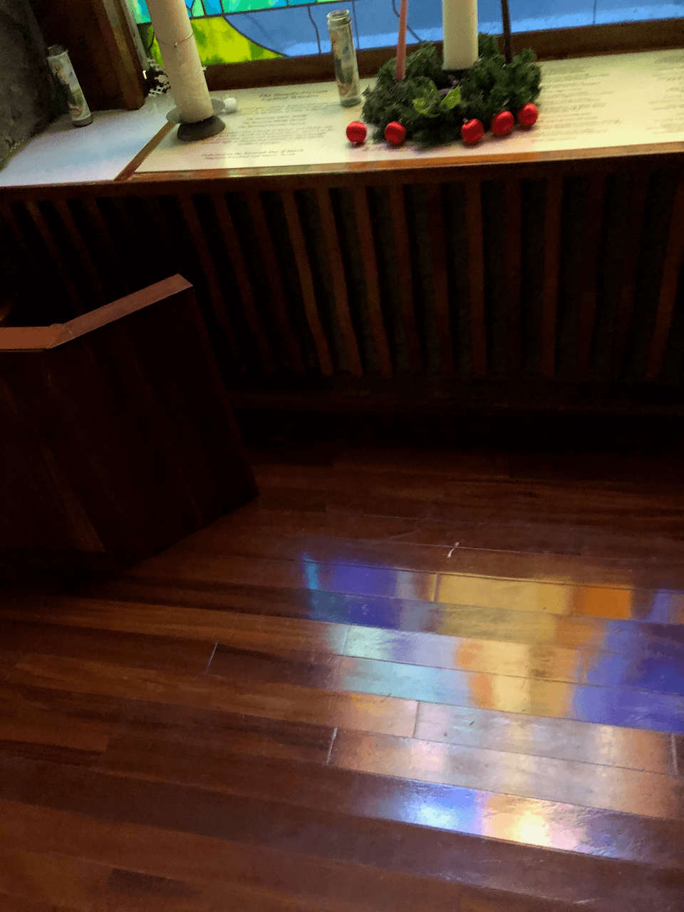 Modern Liturgical Stained Glass Sanctuary Window - Lokahi (Unity) 6