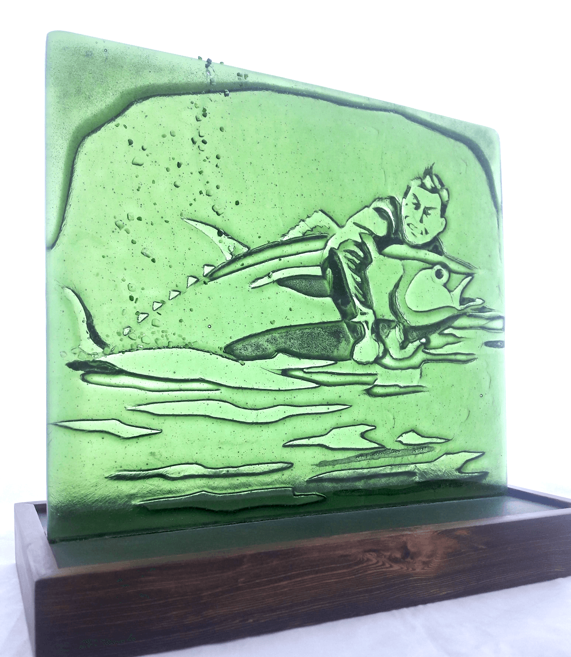 Representational Fused Glass Sculpture - The One 4