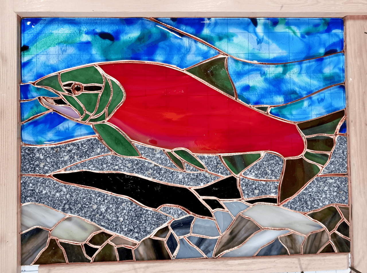Naturalistic Stained Glass Holiday Gift - Totem 4 