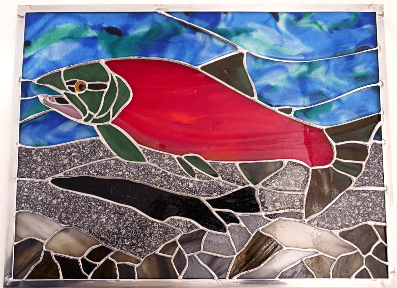 Naturalistic Stained Glass Holiday Gift - Totem 3 