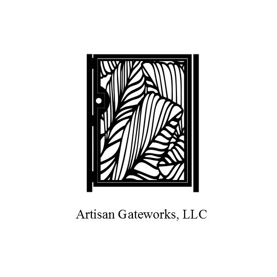 Artistic Steel Gate - Steel Panel Art - Banana Leaf - Decorative Steel Panel 2