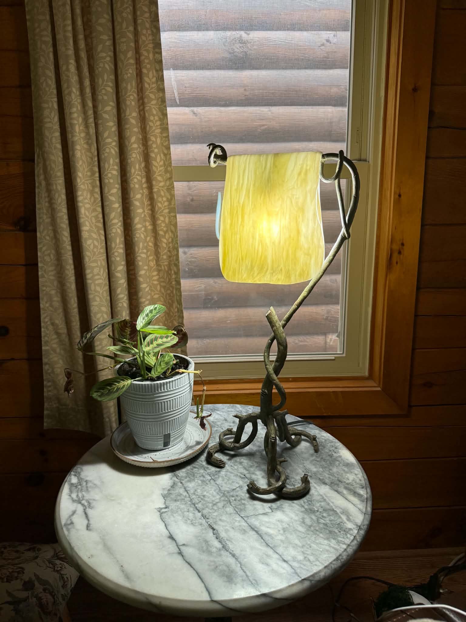 Customer photo 2 from a review of Slumped Glass Lampshades