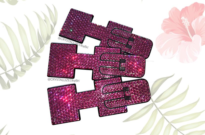 Hummer H3 Crystallized Car Horse Emblem Bling Genuine European Crystals Bedazzled