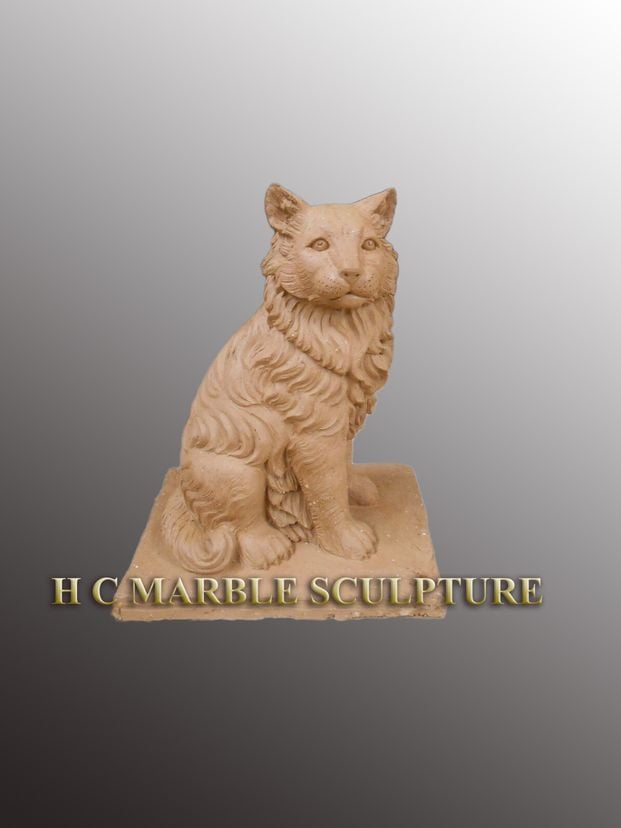 Custom Cat Memorial  Marble Sculpture