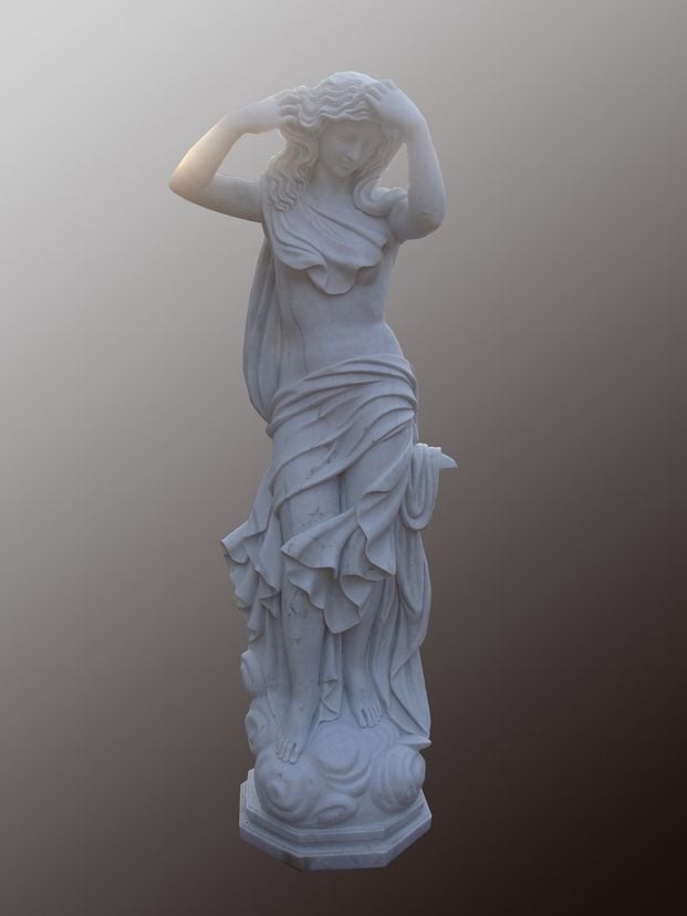 Diaco Custom Lovely Lady Marble Statue On Base
