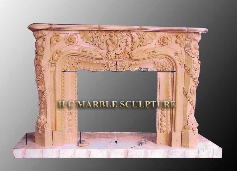 Marble Surround Fireplace Mantle