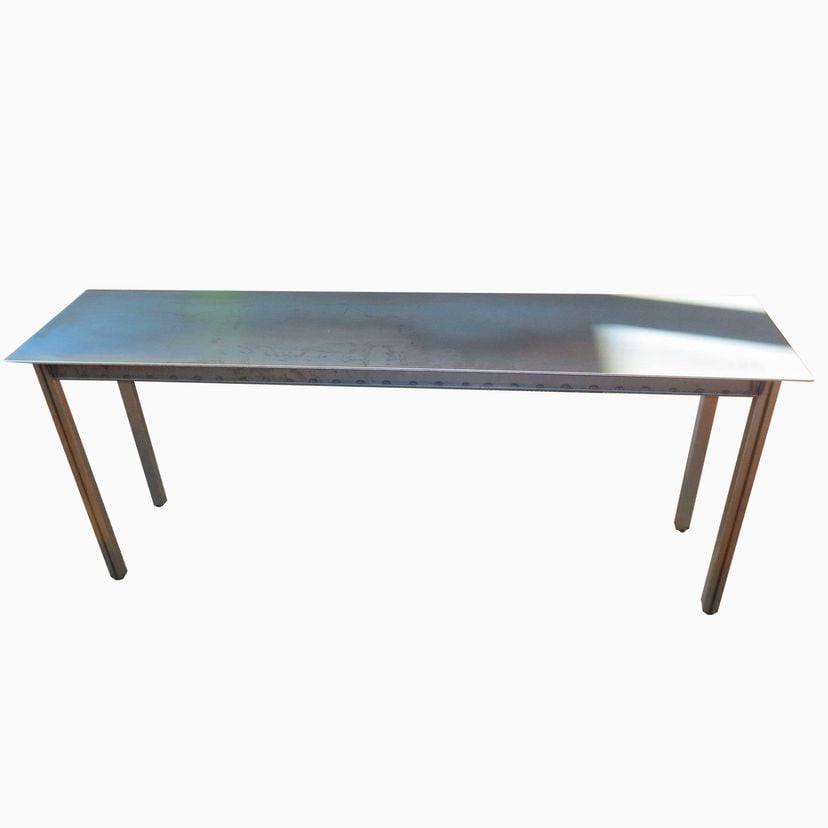 Simple Steel Dining Table / Console - Industrial