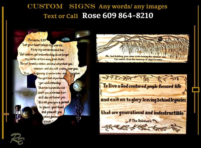 Sign, Custom, Wood,