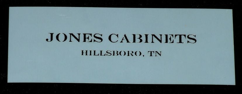 Laser Cut Mylar Text Stencil