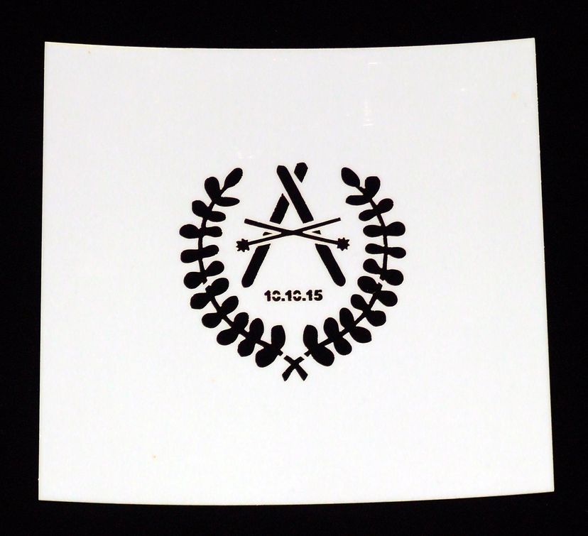 Laser Cut Mylar Stencil - Logo