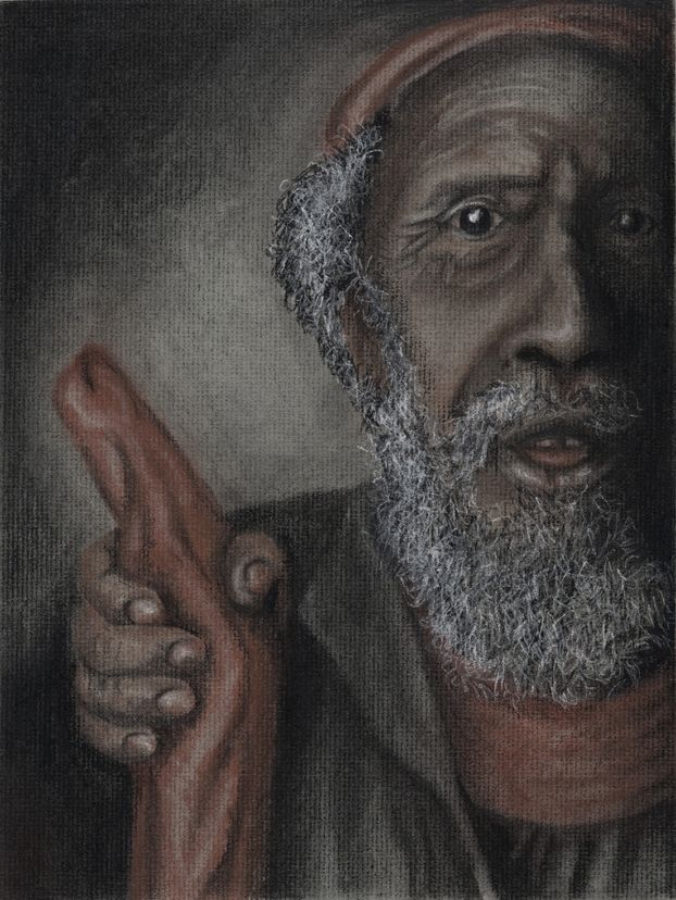 Portrait, Conte Drawing