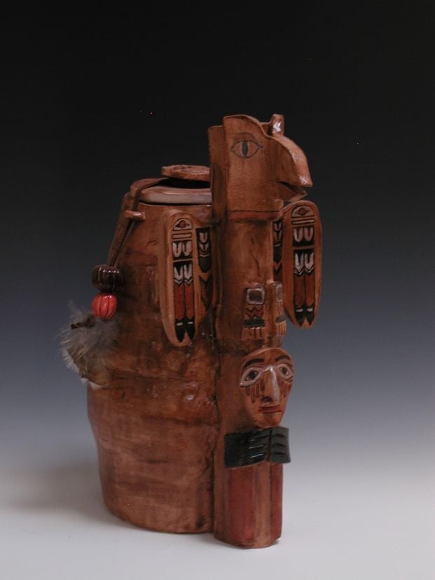 Totem Pole Cremation Urn