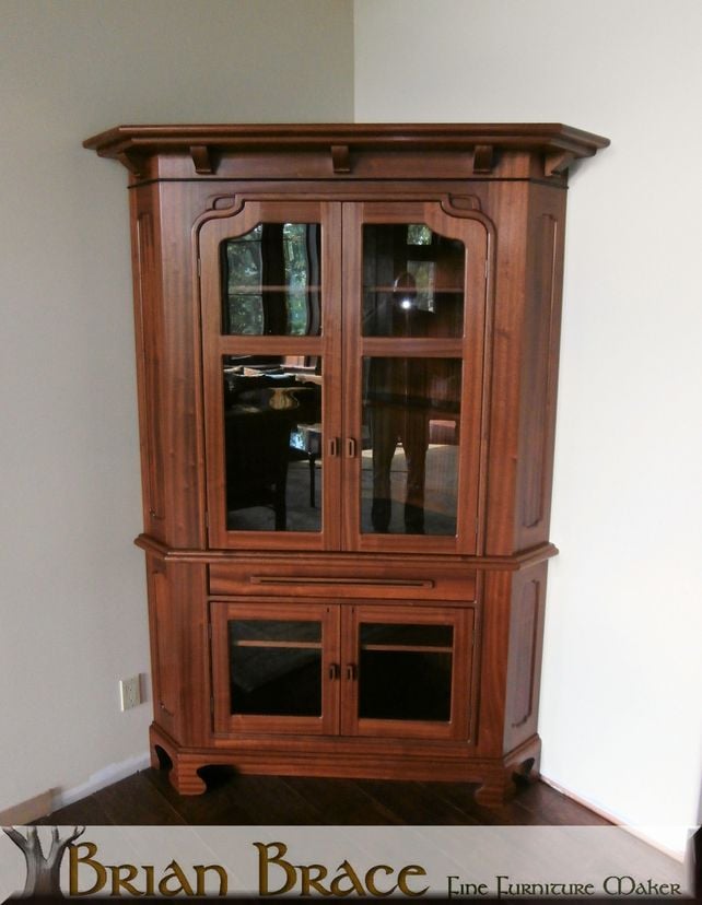 Greene And Greene Corner Cabinet