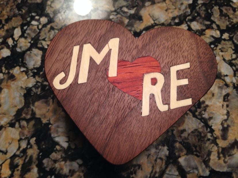Heart Shaped Engagement Ring Box