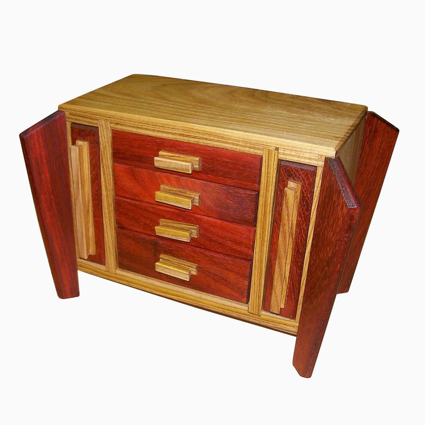 Padauk And Canary Jewlery Box