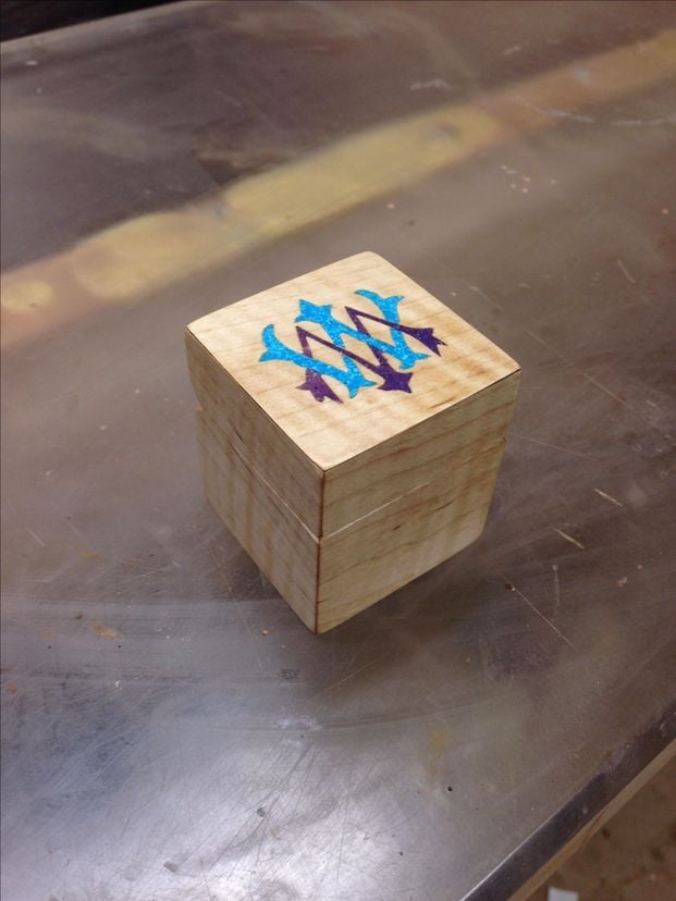 Curly Maple Engagement Ring Box