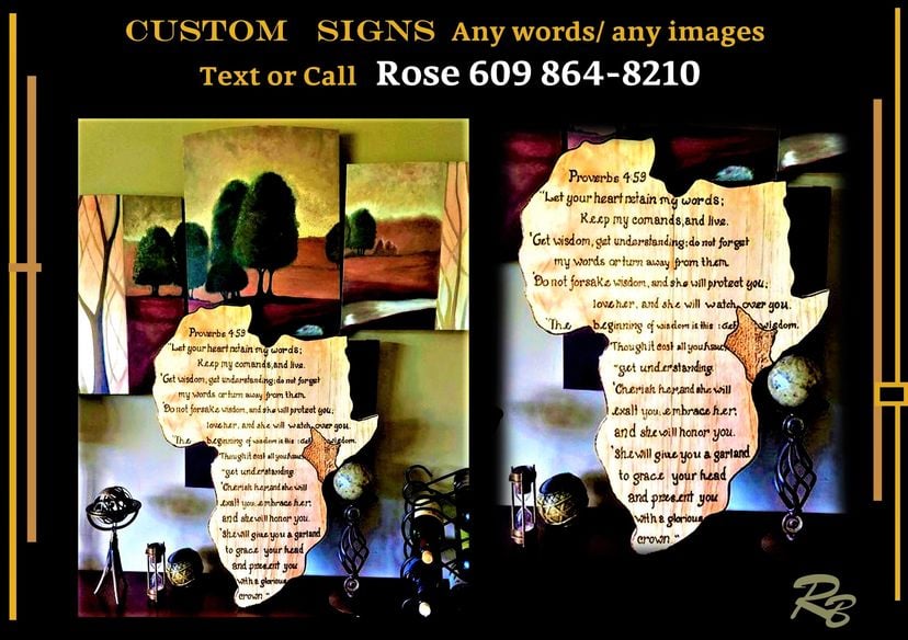 Custom, Sign, Country, State, Africa,Wood Anniversary, Anniversary Gift