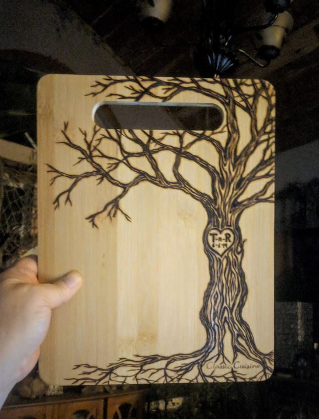 Personalized, Cutting Board, Engraved, Bamboo, Wedding, Anniversary, Gift, Kitchen, Bar, Custom
