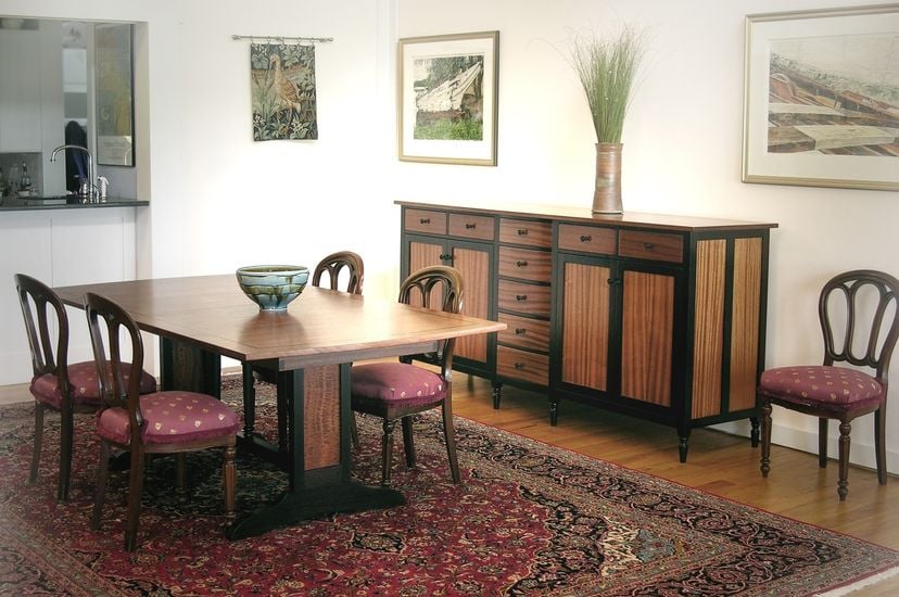 Mahogany Dining Table And Buffet