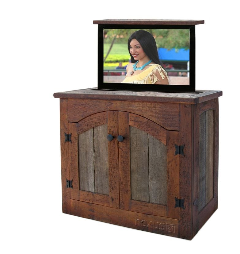 Rustic Tv Lift Cabinet - Small
