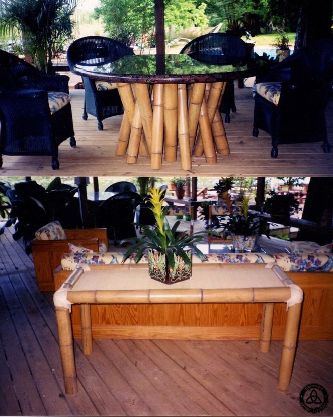 #433 Bamboo Lanai Table Set