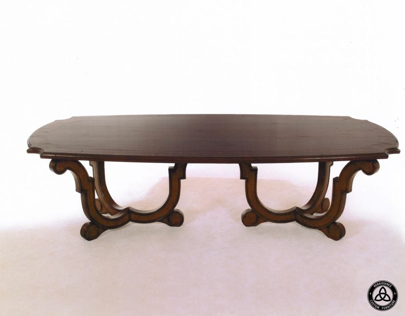#414 Bowed Dining Table