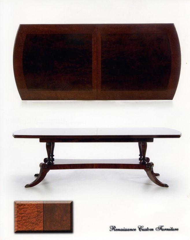 #429 Bowed-End Dining Table