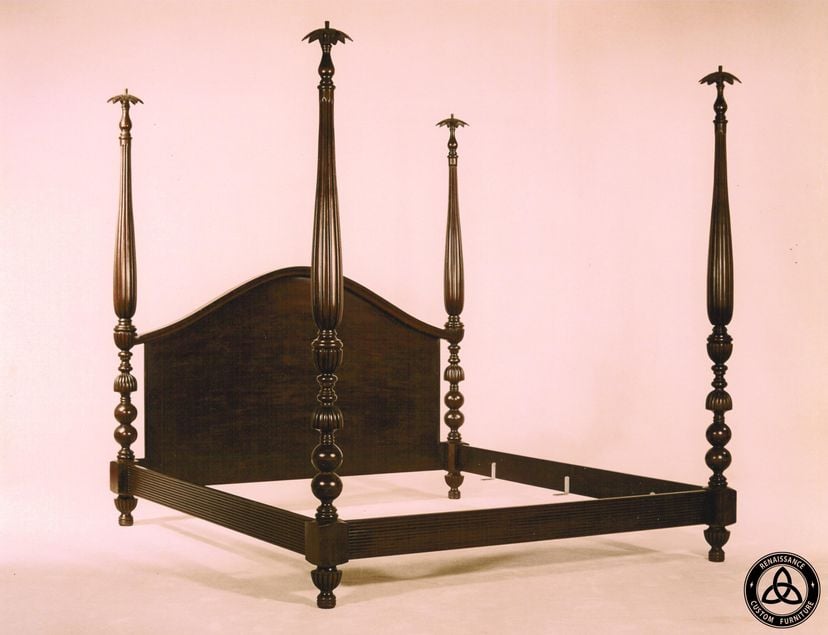 #1200 Hand Carved Bed