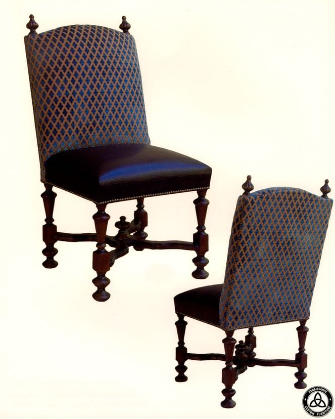 #1301 Hand Carved Dining Chairs