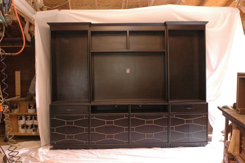 #2088 Fretwork Entertainment Center