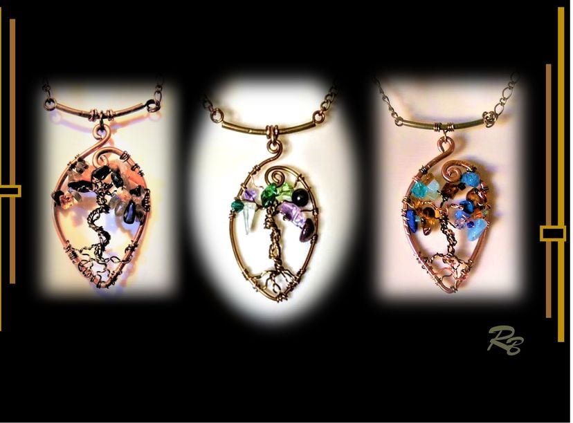 Necklace, Tree Of Life, Gemstone, Necklace, Gift, Wife, Mother, Daughter, Girlfriend