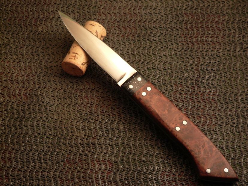 Custom Knife, Bird And Trout
