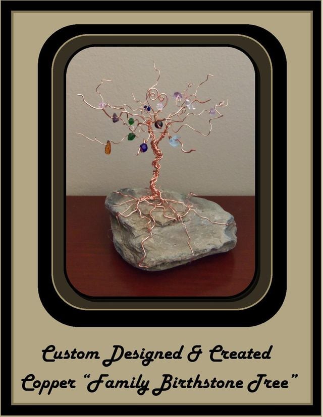 Mother Gift,Grandmother Gift Birthstone Tree,Family Tree,Family Tree,Tree Sculpture,Tree Of Life