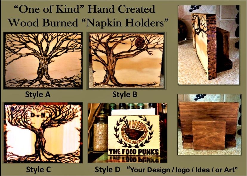 Napkin Holder, Custom, Any Image And Words