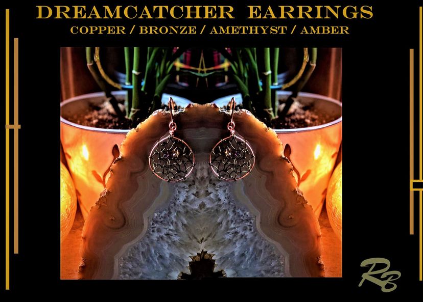 Dreamcatcher, Jewelry, Necklace, Wife Gift, Gemstone, Earrings