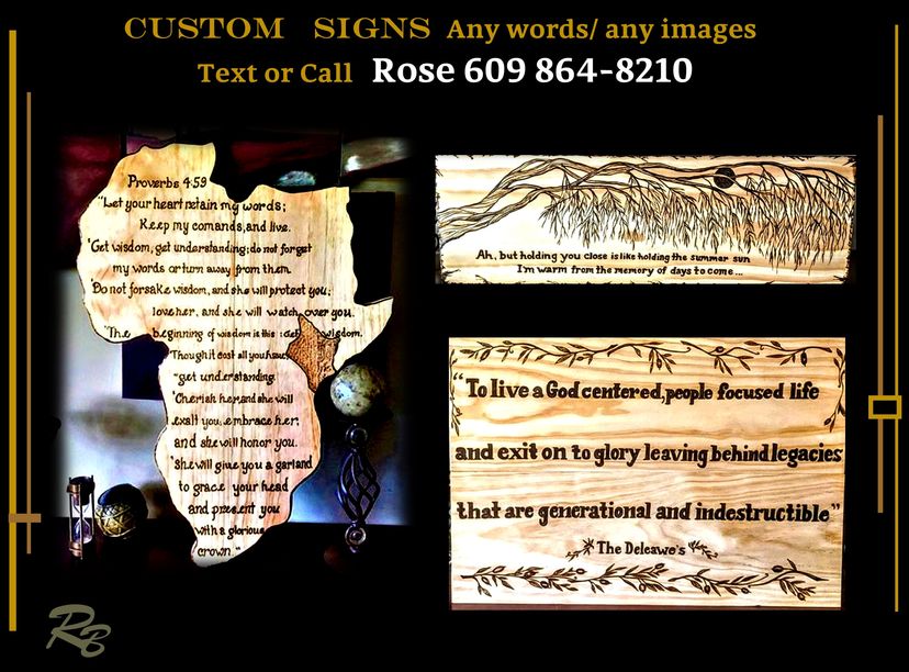 Custom, Wood, Signs, Multiboard, Personalized
