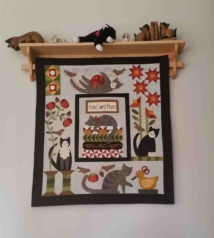 Oak Quilt Rack Or Towel Bar
