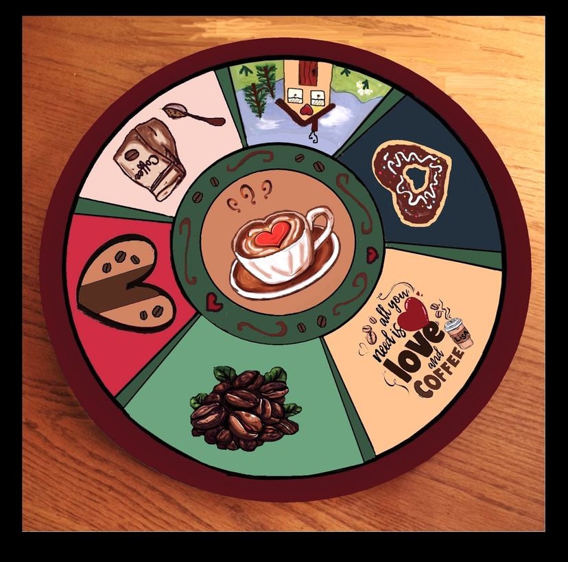 Lazy Susan, Coffee Lover, Gift, Personalized, Contact Rose 609 864-8210