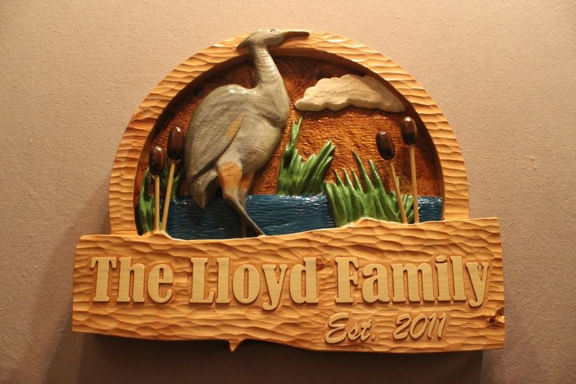 Family Signs | Home Signs | House Signs | Cabin Signs | Heron Signs | Bird Signs | Custom Signs