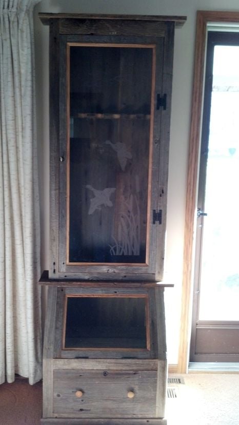 Barn Wood Gun Cabinet