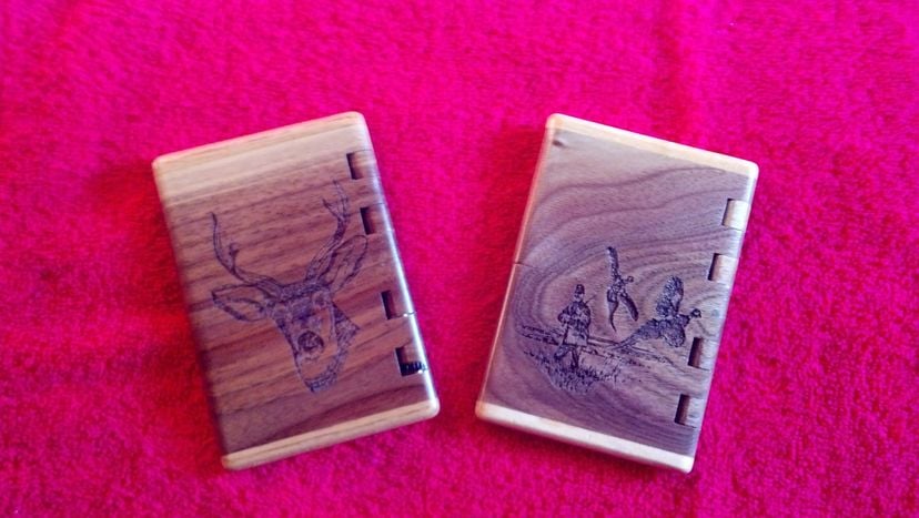 Laser Engraved Business Card Holder